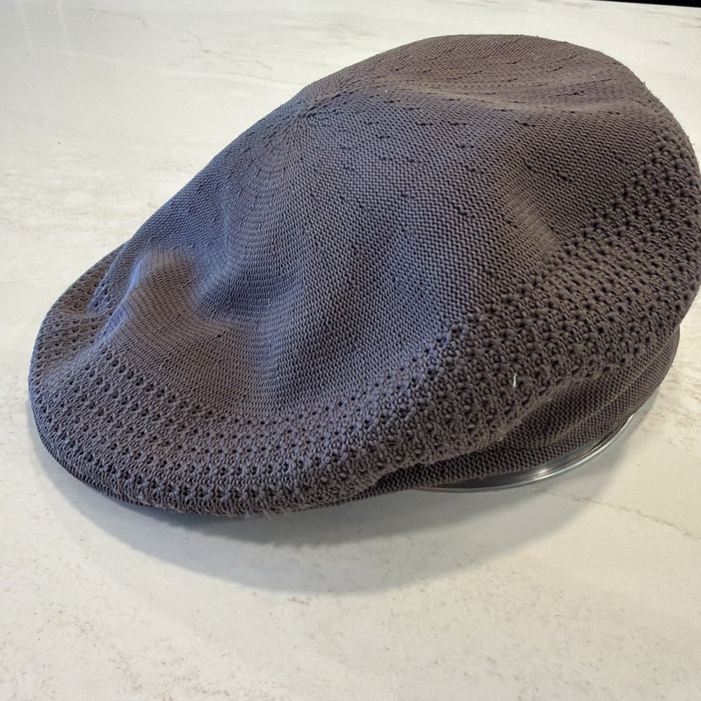 Kangol Unisex Tropic 504 Ventair Flat Cap, Gray Size Large Pre owned - Picture 3 of 12